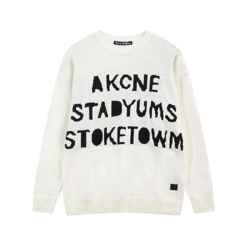 新品Acne Studios ニットセーター ホワイト - メルカリ