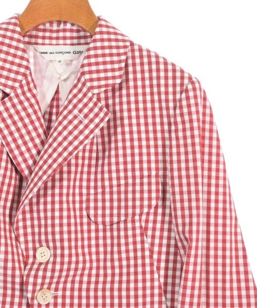 COMME des GARCONS GIRL - COMME des GARCONS GIRL カジュアルジャケット S 赤x白 【古着】【中古】 COMME des GARCONS GIRL カジュアルジャケット レディース