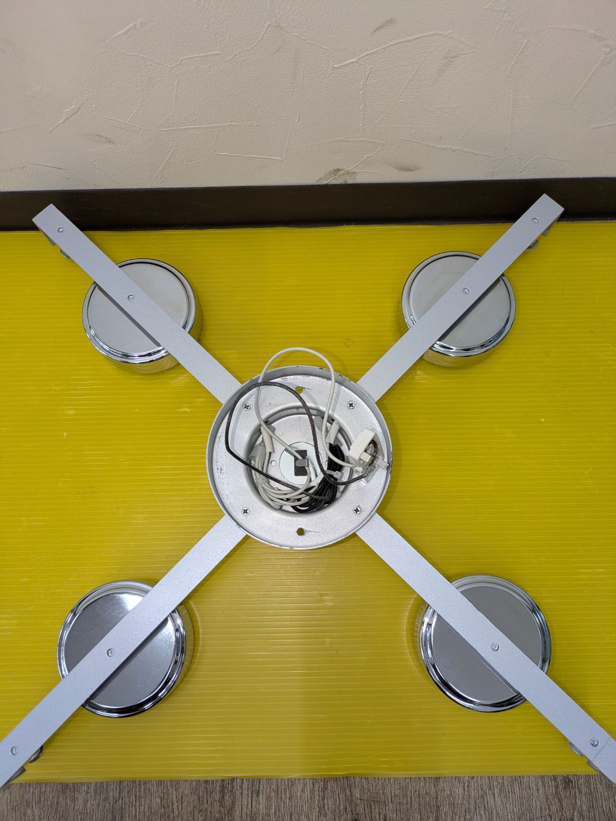 ヤマギワ yamagiwa P-FLAT 5灯 シーリングライト クリア アクリル