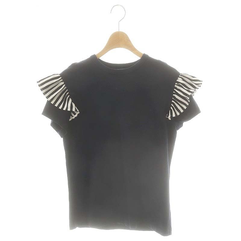 ボーダーズアットバルコニー　フリルTシャツ未使用　36 ブラック！ BORDERS at BALCONY（Tシャツ(半袖/袖なし)）のフリマアイテム一覧