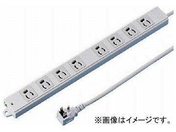 SANWA 工事物件タップ 抜け止めコンセント TAP-K8L-5(8184041) 工事物件タップ 8個口 抜け止めコンセント | : 1個〔×5セット〕