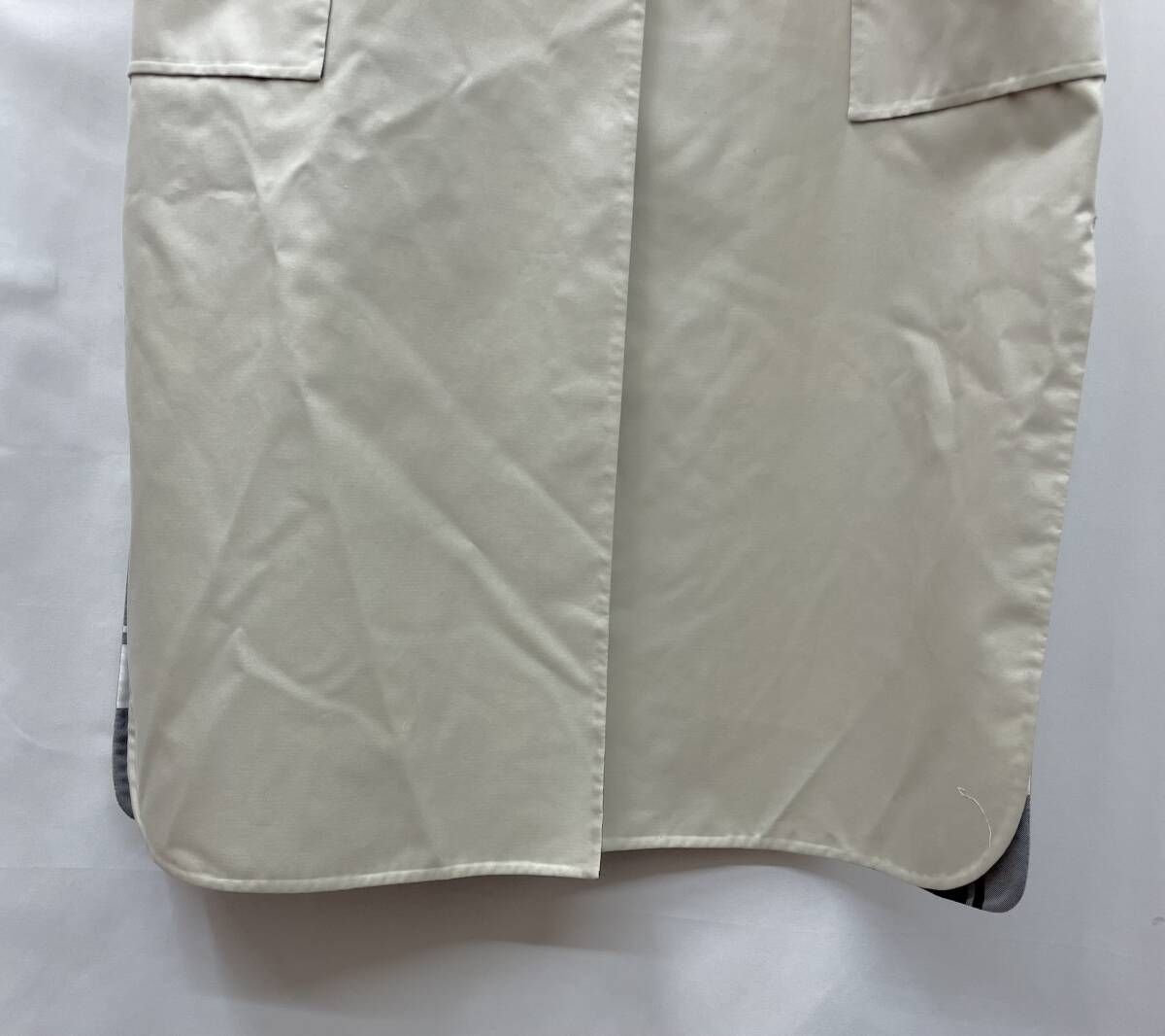 ドゥロワー ベージュ ノーカラー ロングジレ 36 ドゥロワー ベージュ