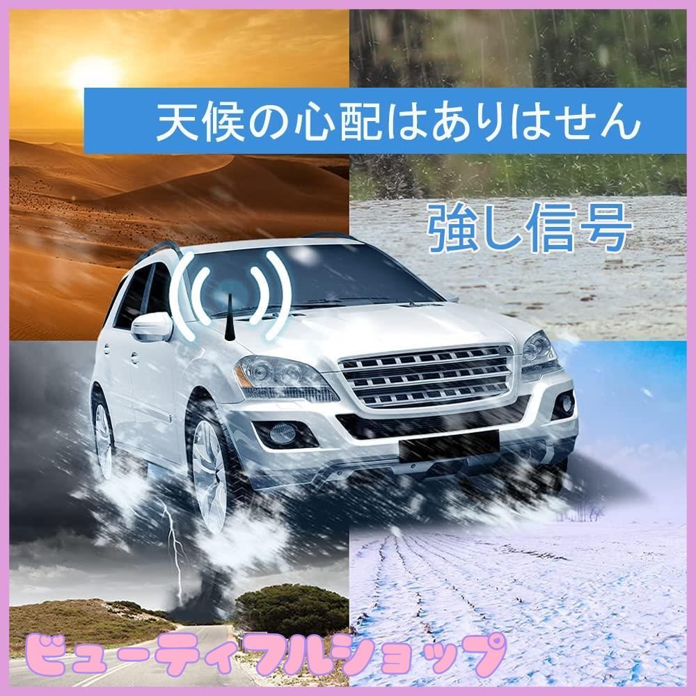 ワイドバンドラジオ＋カールーフアンテナ纏め商品 汎用 ルーフアンテナ ラジオアンテナ 純正差し替えタイプ