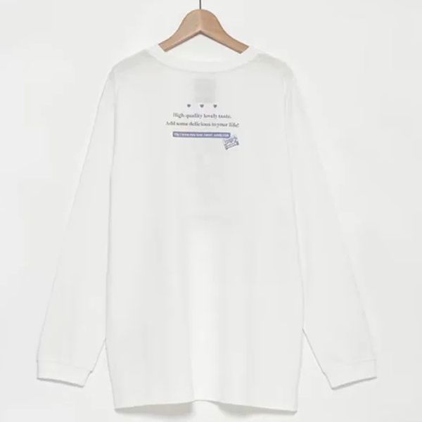 ベリエちゃん スパンコールTシャツ 白 ホワイト メゾピアノ 長袖 T 