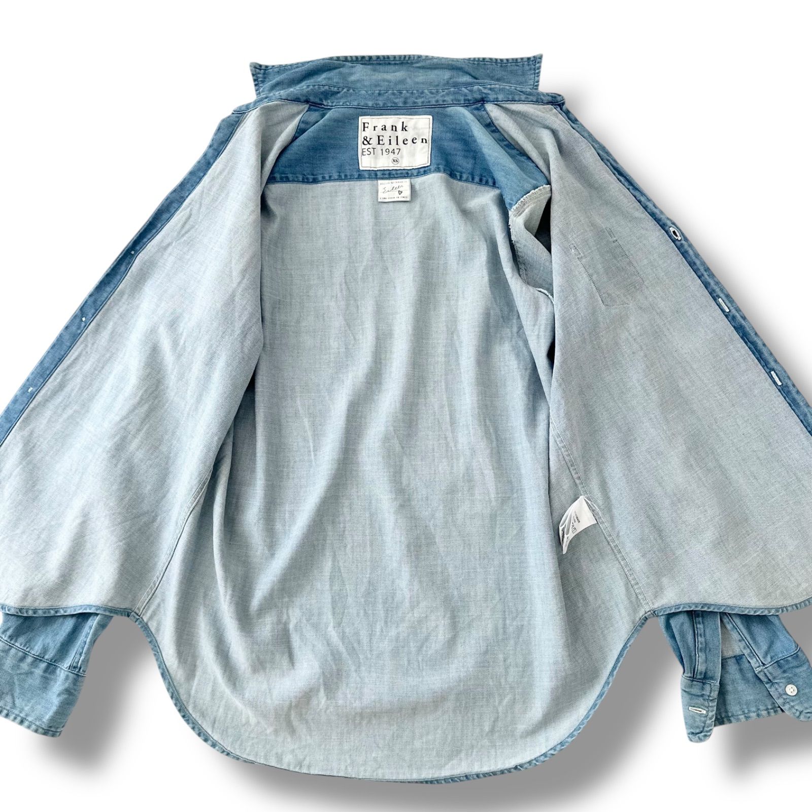 フランクアンドアイリーン EILEEN スキッパー デニムシャツ クラシック