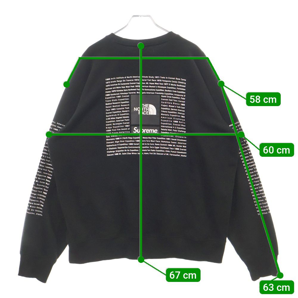 SUPREME (シュプリーム) 24SS ×THE NORTH FACE TNF Crewneck ザノース