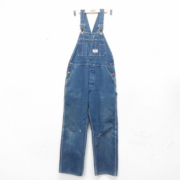 W50 90's USA製 ラングラー ビンテージ デニム オーバーオール 古着 70～80年代 ラングラー Wrangler BIG BEN ビッグベン