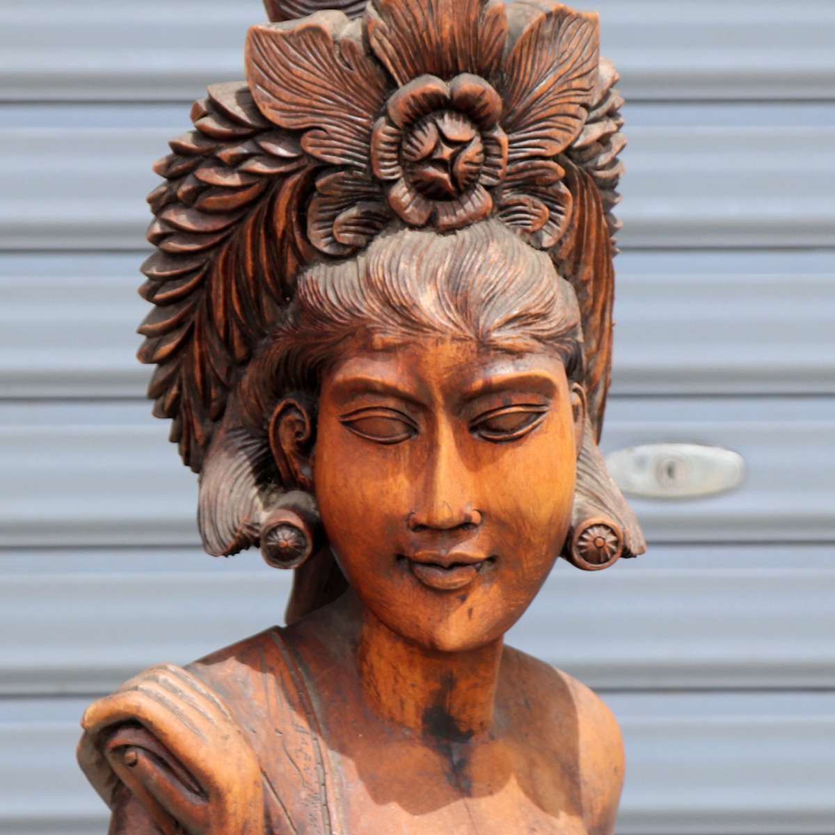 バリ・木彫り・女性像・No.200708-322・梱包サイズ200 - メルカリ