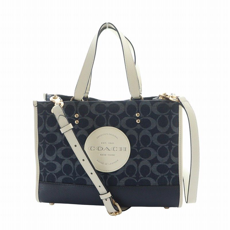 未使用級✨ COACH デンプシー キャリーオール 2way トートバッグ コーチ COACH デンプシー キャリーオール シグネチャー ジャ