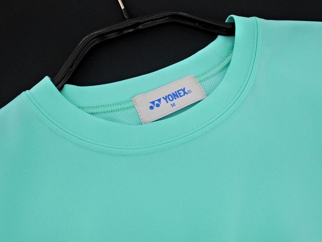 YONEX ヨネックス ロゴ トレーニングウェア Tシャツ sizeM/緑 ■◆ メンズ