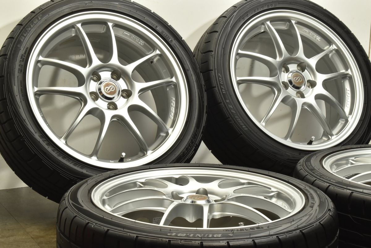 製 バリ溝 ENKEI PF01 17in 7J 48 PCD100 ディレッツァ DZ102 215 45R17 プリウス カローラ ツーリング スポーツ インプレッサ
