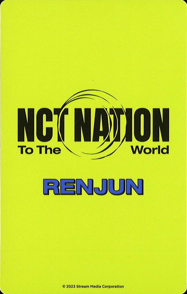 NCT RENJUN 2023 NCT NATION:To The World in JAPAN ランダム