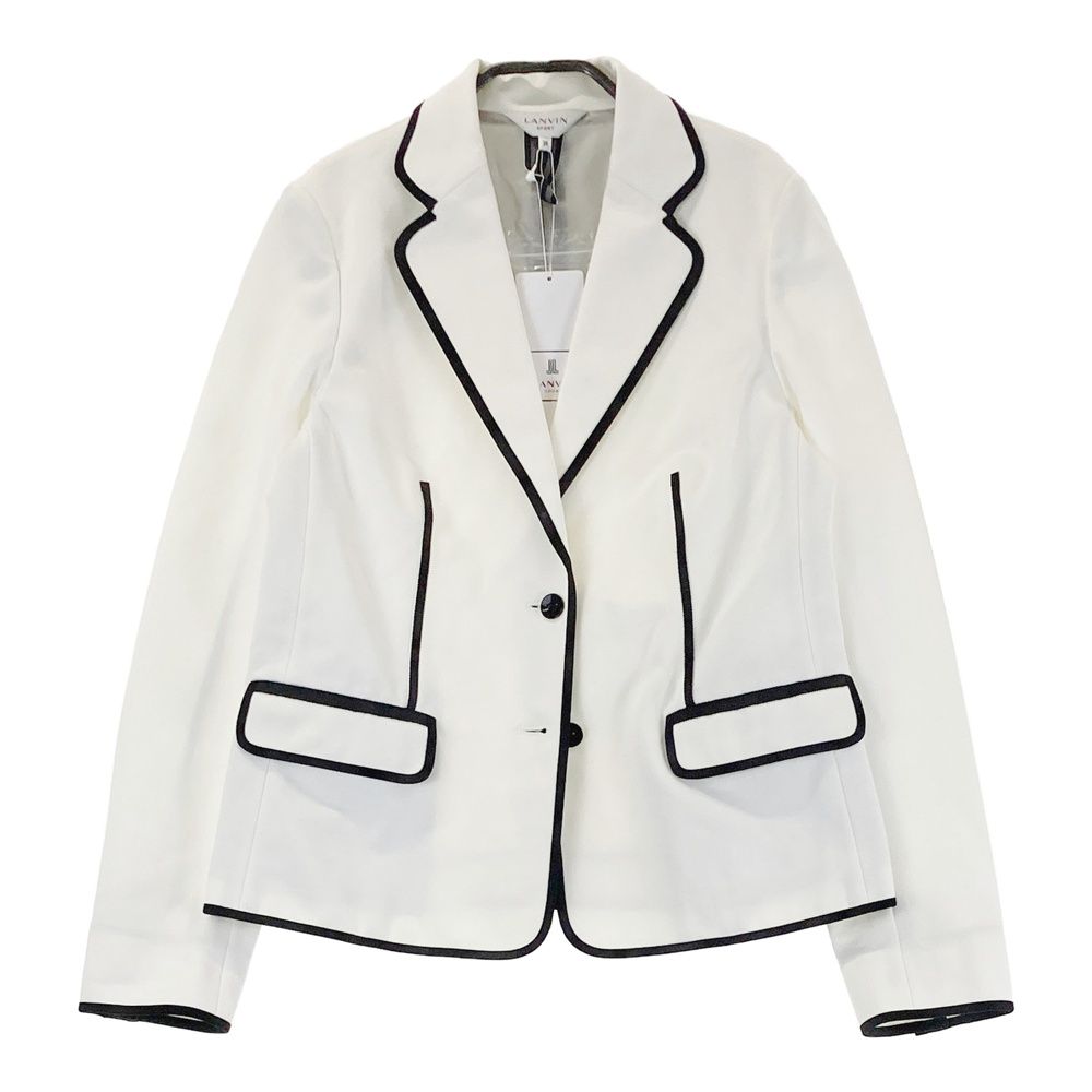 サイズ 36 LANVIN SPORT ランバン スポール 長袖 テーラードジャケット ホワイト系 240101524473 ゴルフウェア レディース ストスト