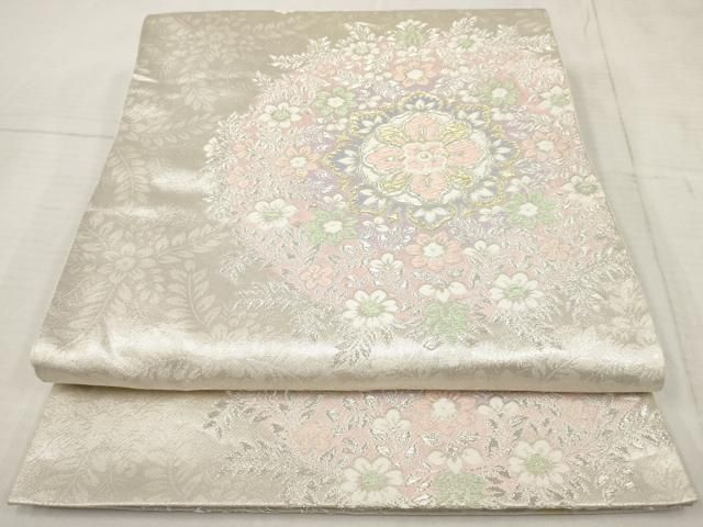 平和屋着物◎西陣 六通柄袋帯 唐織 正倉院花文 金