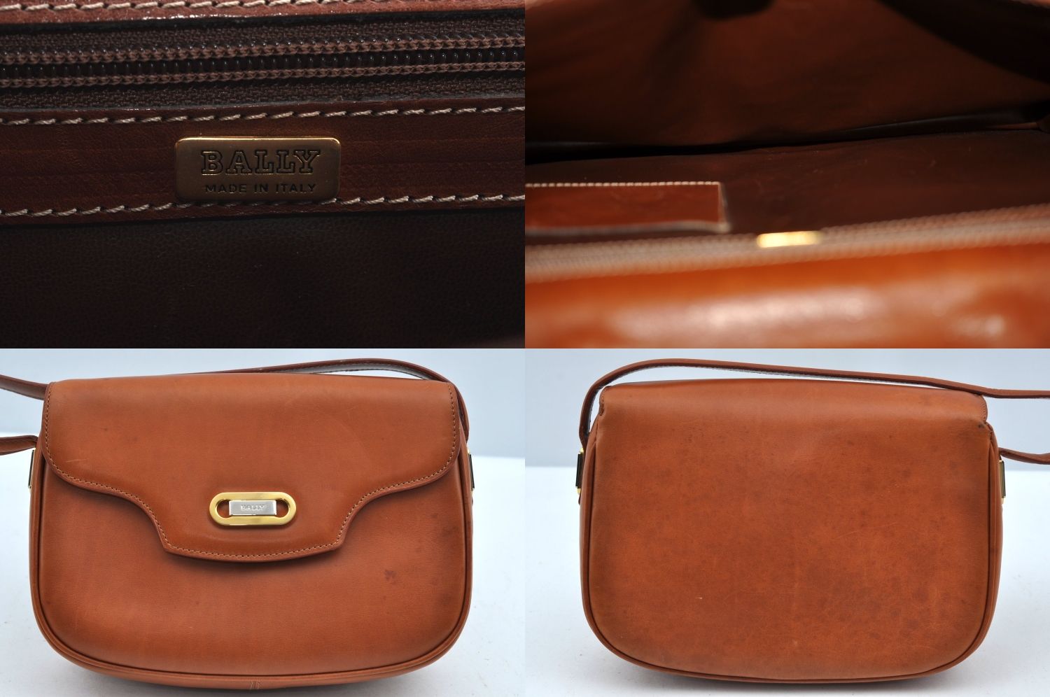 BALLY バリー レザー ショルダーバッグ ブリーフケース ブラウン