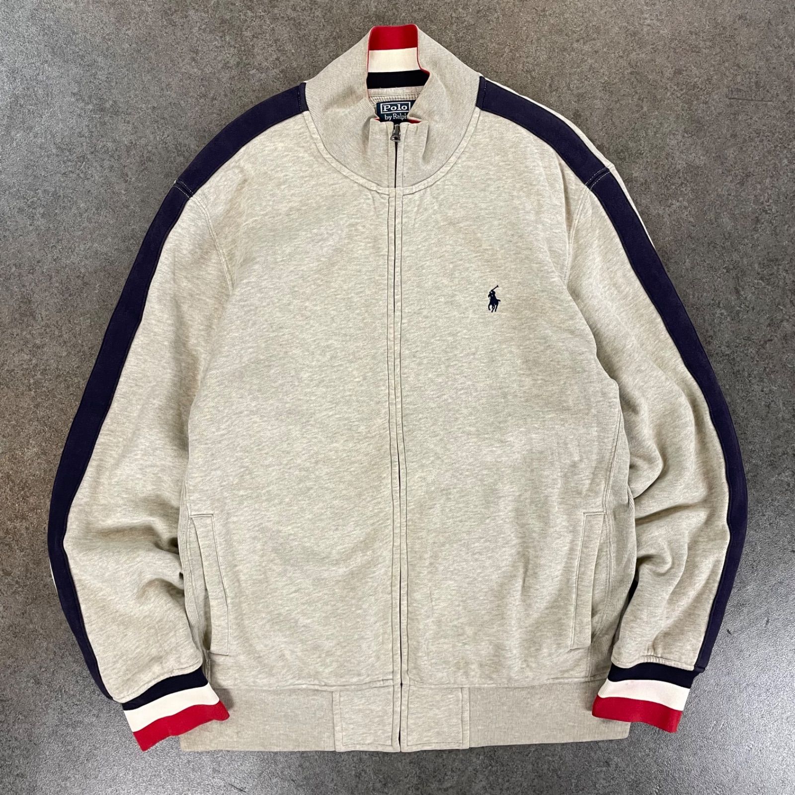 Polo by Ralph Lauren Logo Embroidery Jacket Full Zip Gray ポロ