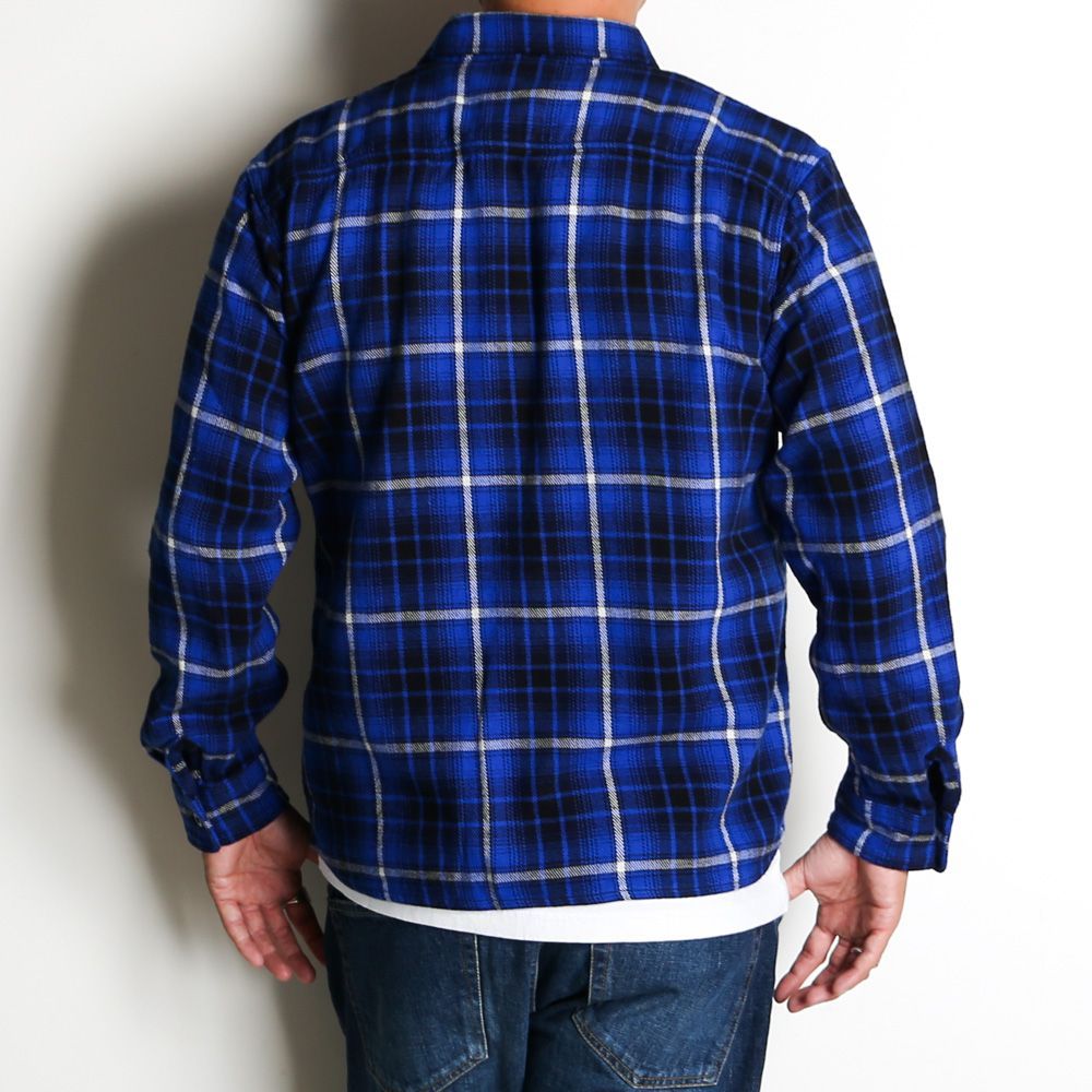 【RATS/ラッツ】COTTON FLANNEL BLUE CHECK SHIRT / コットンフランネル レギュラーカラーシャツ / 24'RS-0805【メンズ】【送料無料】