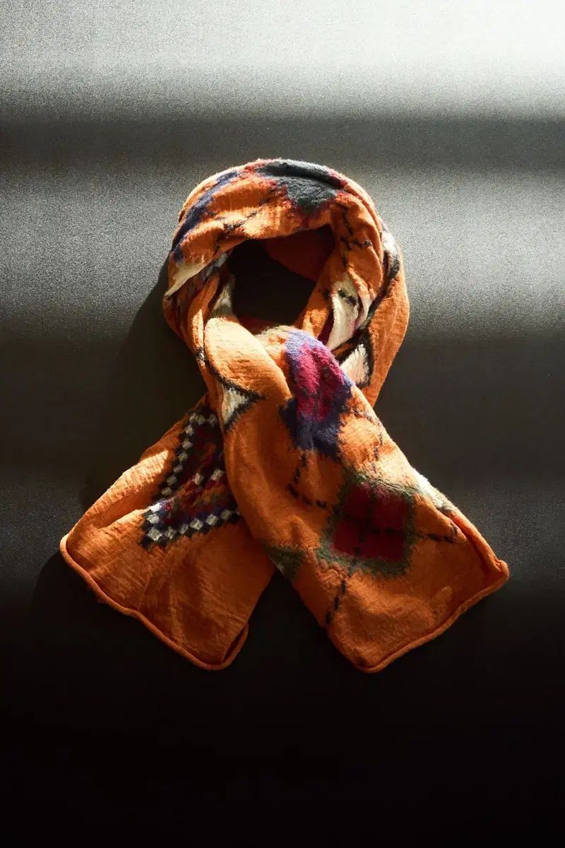 KAPITAL キャピタル 縮絨ウール宇宙ギャベマフラー ミックスカラー