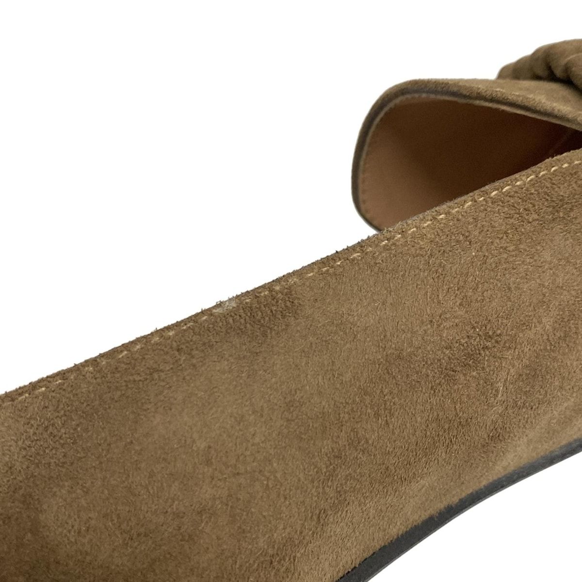 SANTONI サントーニ スリッポン 38 レディース - ブラウン KIN-KAAI_COM