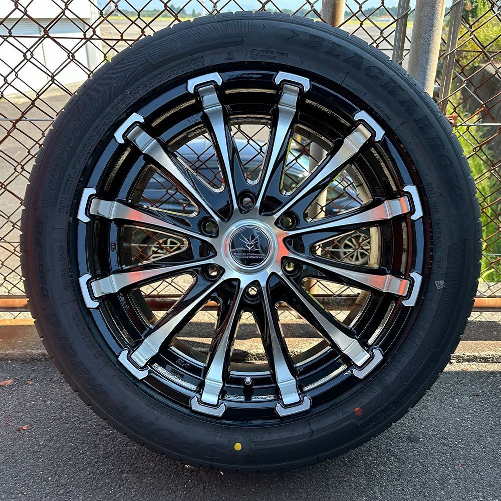 ハイエース 200系 タイヤホイール 18インチ 新品4本セット 車検対応 BD12 ＆ ALLENCOUNTER 225/50R18 107/105T