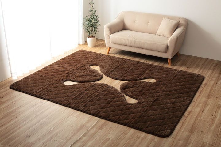 掘りこたつ用 カーペット 長方形 ブラウン 約190×240cm - メルカリ