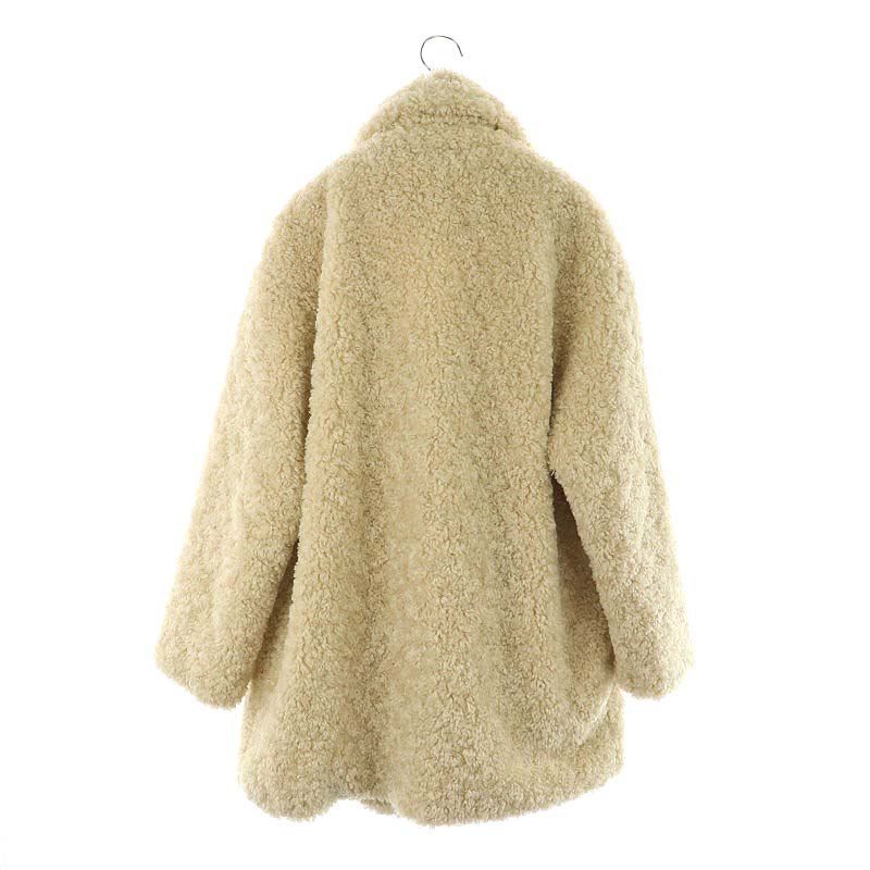ZARA アイボリー ボアコート Mサイズ ザラ ZARA ボアコート ダブル 