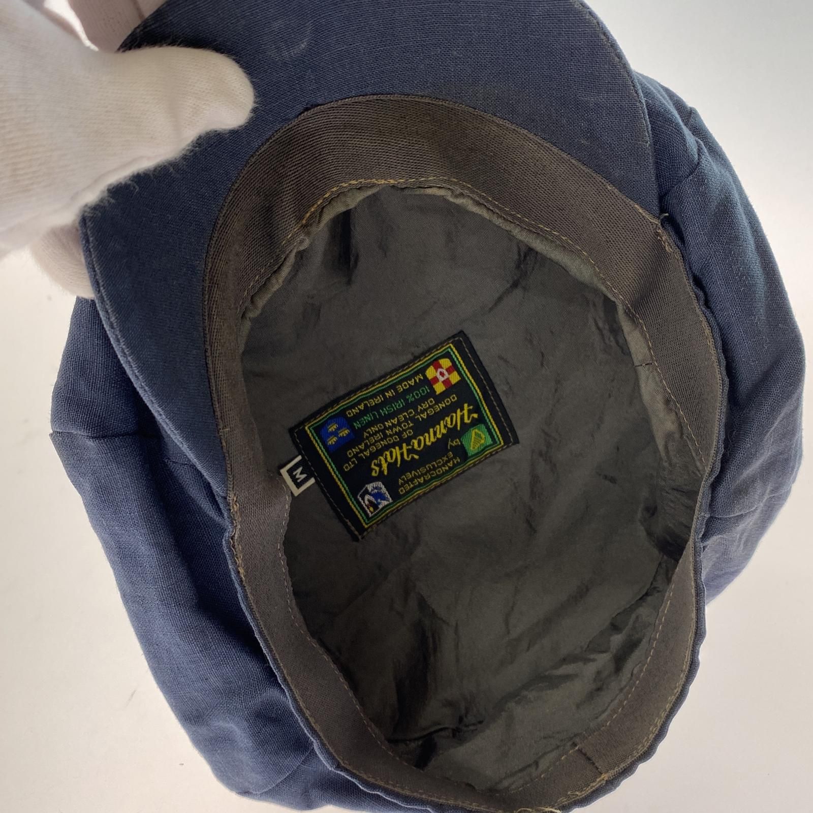 Hanna Hats ハンナハッツ リネンキャスケット sizeM/ネイビー メンズ