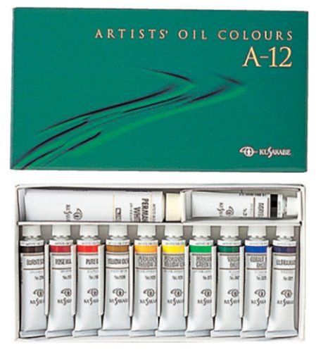 12色セット クサカベ Kusakabe 油絵具 専門家用 油絵具セット 12色セット A-12 20ml
