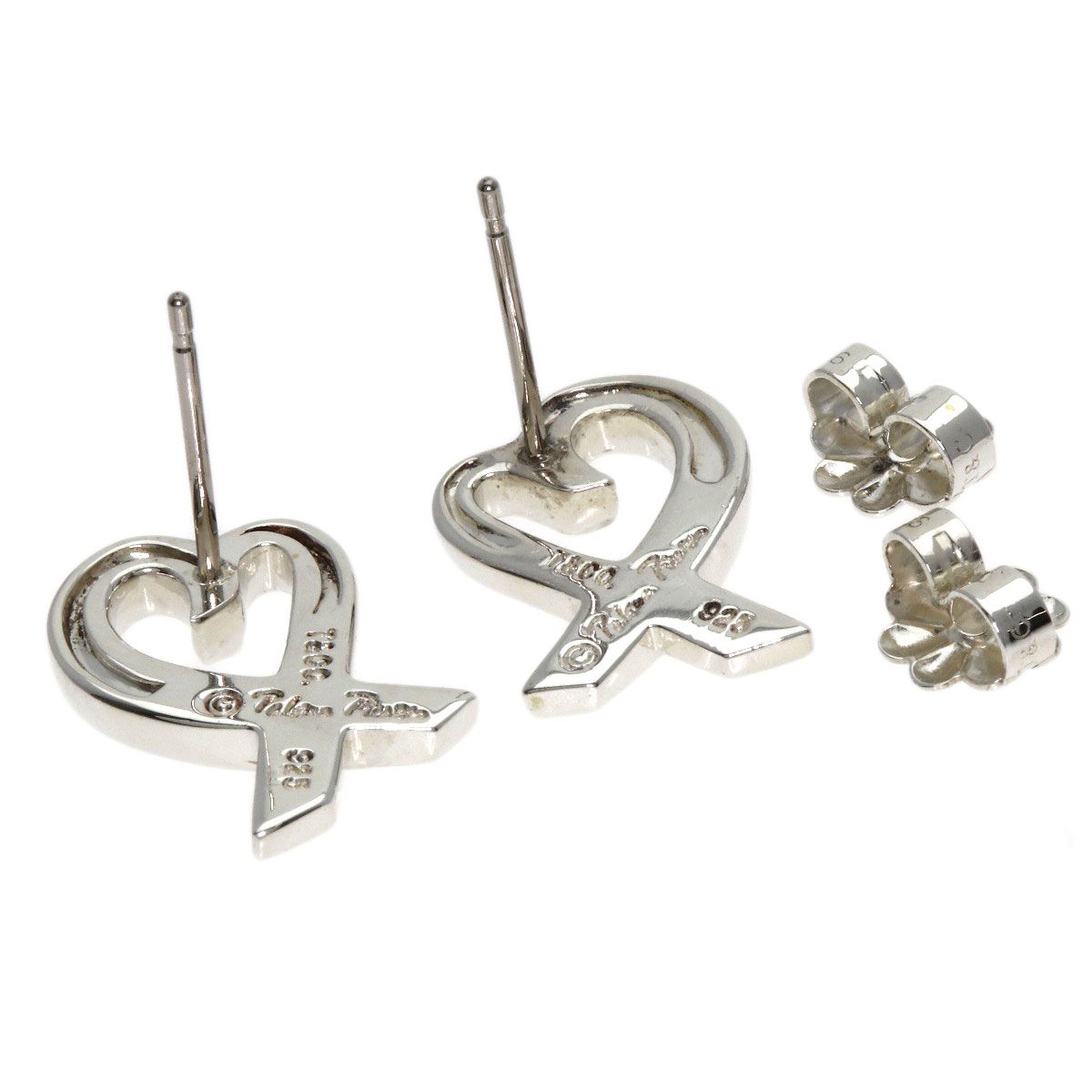 TIFFANY&Co. ティファニー ラビングハート ピアス SV レディース