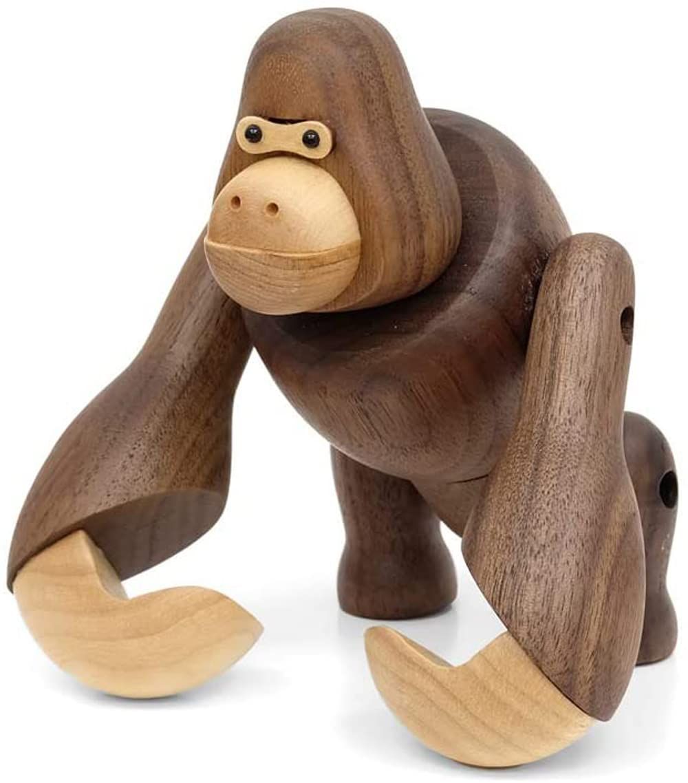 新着商品 ごりら お洒落 ディスプレイ 人形 アクションフィギュア インテリア 北欧雑貨 オブジェ 動物 木制 ウォールデコ 置物 ゴリラ Gorilla hej!e
