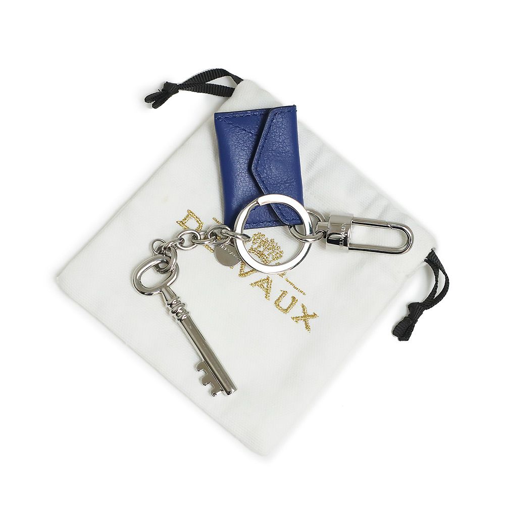 デルボー デルヴォー キー 鍵 キーホルダー ブルー シルバー 青 DELVAUX（中古） デルボー デルヴォー キー 鍵 キーホルダー ブルー シルバー 青
