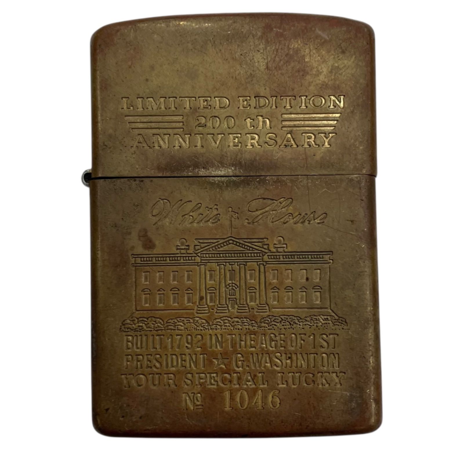 【新品未開封・送料無料】 真鍮 ジッポー ZIPPO 希少☆ 170590 ゴールド HOUSE WHITE タウン＆カントリー