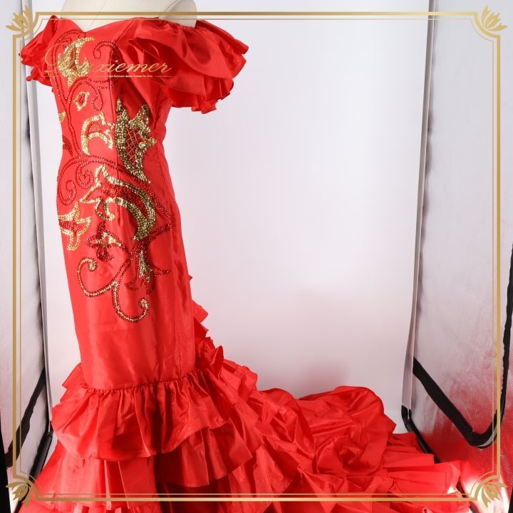 perfume closet 2WAY レースプリーツスカート Mサイズ 2WAYミディ丈