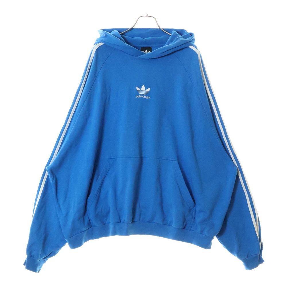 タグ付き　ジョングク着用　22AW バレンシアガ　アディダスコラボ　パーカー BALENCIAGA×adidas プルオーバーパーカー729322 729322 ブラック
