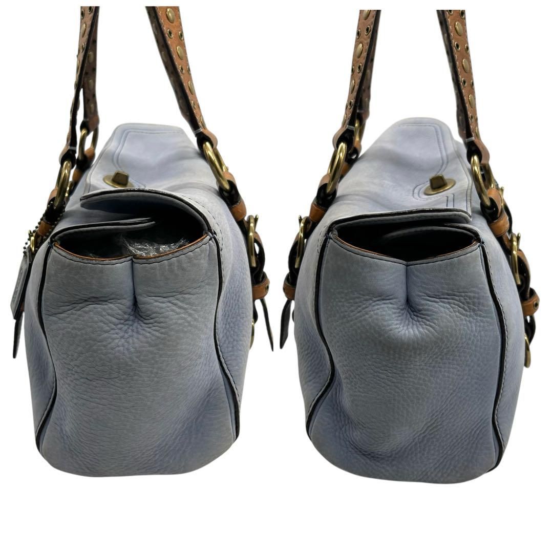 良品 635 vintage COACH トートバッグ ターンロック ヌバック