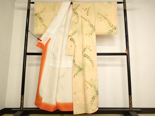 平和屋着物□上質な小紋 草花文 暈し染め 正絹 逸品 AAAZ9817ja - メルカリ