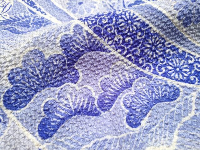 平和屋着物○名門 藤娘きぬたや・総絞り 振袖 束ね熨斗吉祥松花唐草文