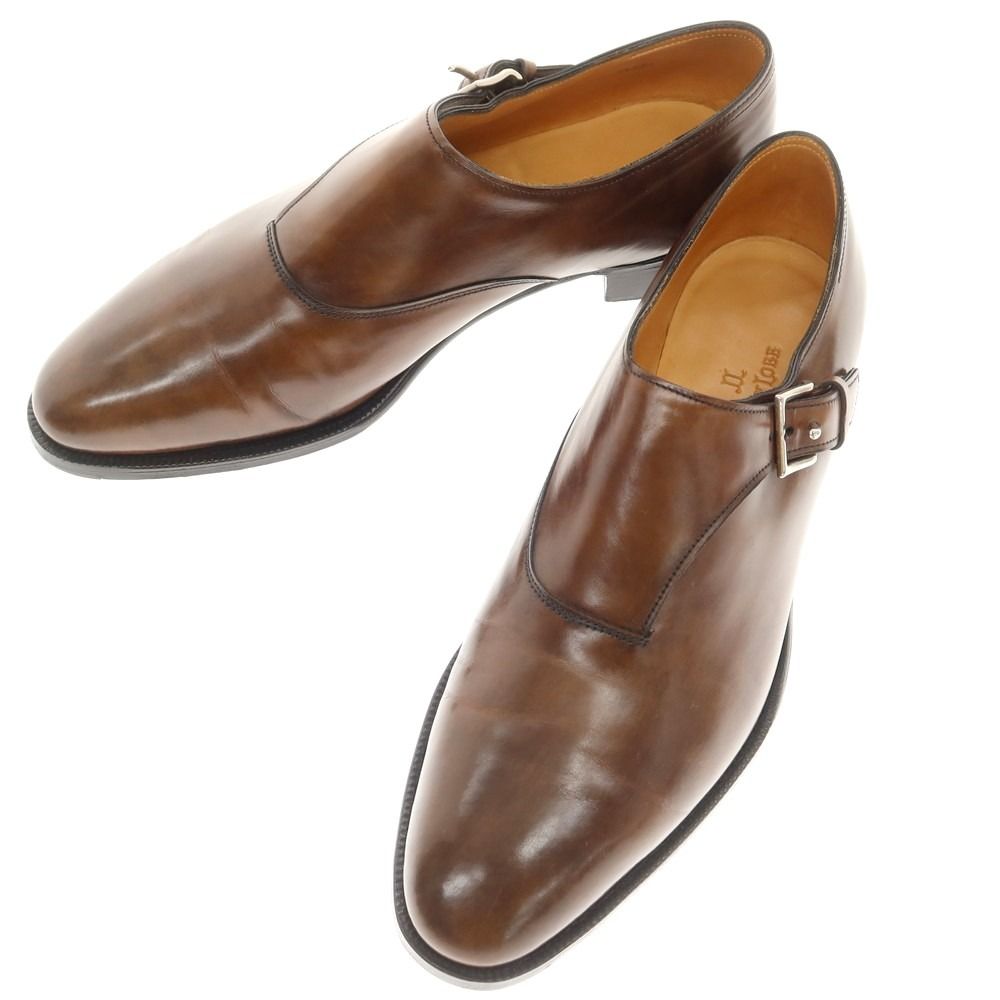 【極上美品】JOHNLOBB JERMYN2 ダークブラウン シングルモンク7E 中古】ジョンロブ John Lobb JERMYN II シングルモンクストラップ