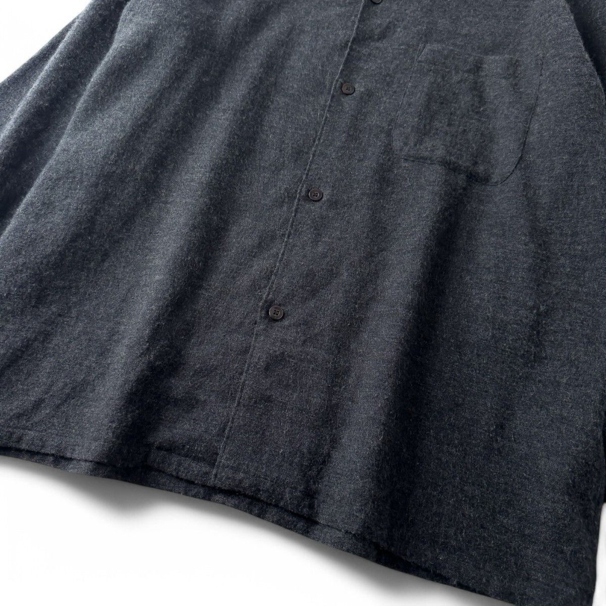 23SS COMOLI コモリ CASHMERE WASHI SHIRT JACKET カシミヤ 和紙