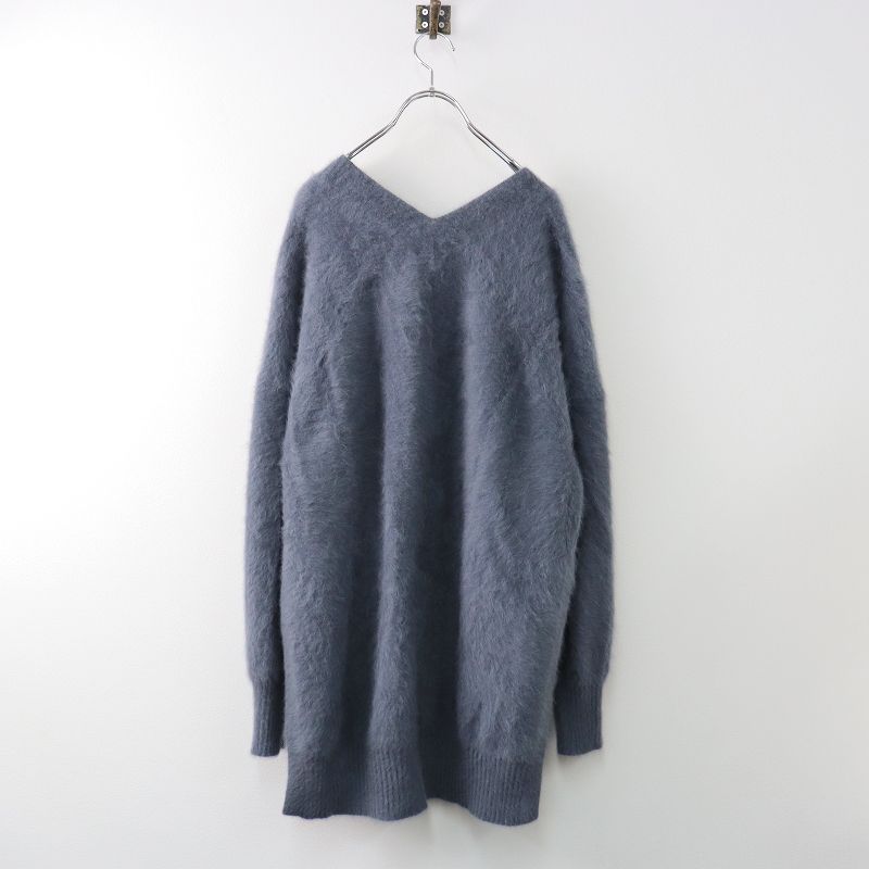 ビアズリー BEARDSLEY FOX フォックスカシミヤロングカーディガン F/グレー ファータッチ 羽織 ハオリ【2400013477680】 ビアズリー BEARDSLEY FOX フォックスカシミヤロングカーディガン F
