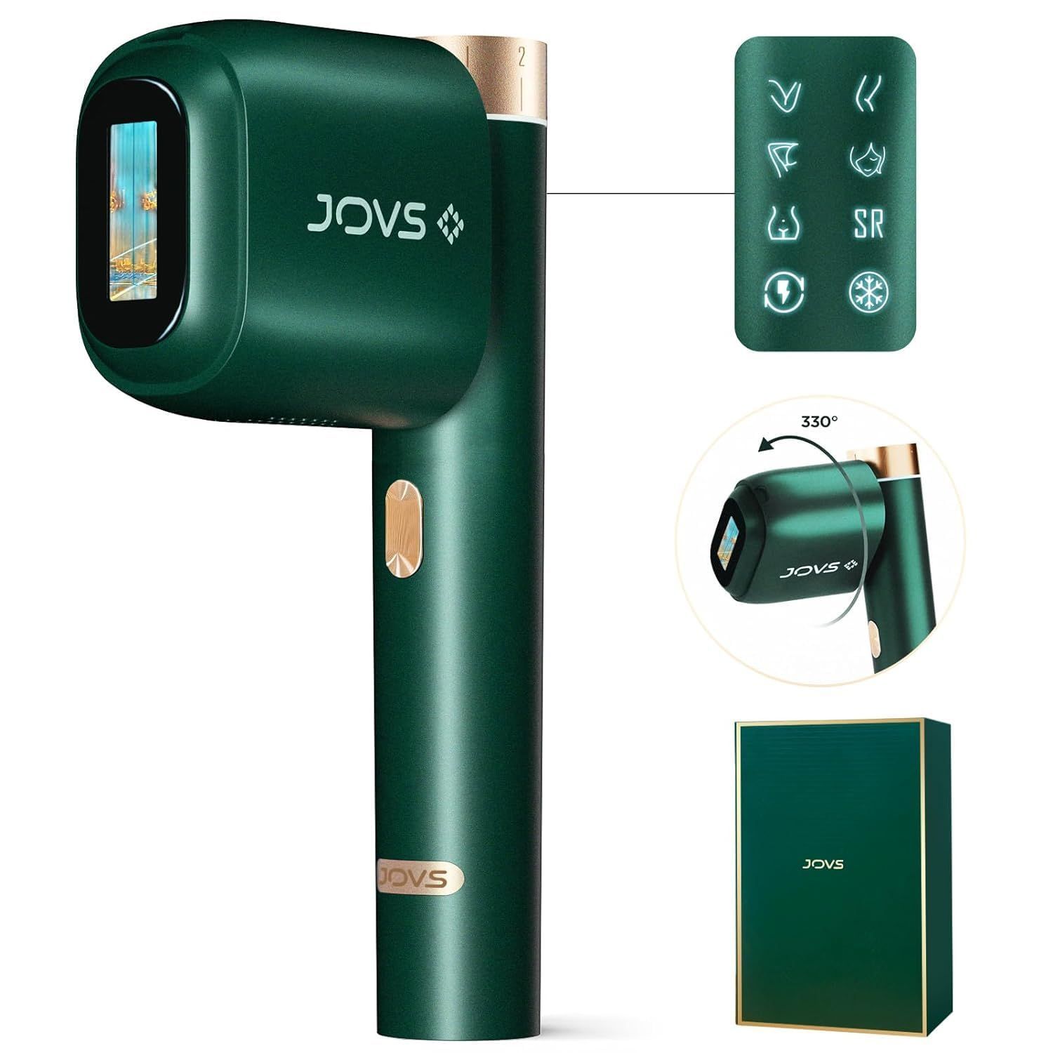 JOVS 脱毛器 メンズ レディース vio対応 家庭用脱毛器 【SGS最優秀イノベーション賞・業界最速の脱毛】3週間だ IPL光美容器  手動/自動モード 無制限回照射 冷たい無痛脱毛 脱毛器 だつもうき 髭 脇 顔 - メルカリ