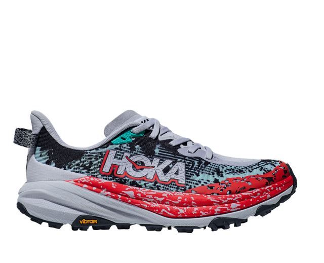 HOKA ONE ONE ホカ オネオネ W SPEEDGOAT 6 1147811 GULL|STORMYSKIES レディース ウイメンズ スピードゴート6 幅B 厚底 トレイルランニングシューズ ビブラムソール メガグリップ ランシュー スニーカ