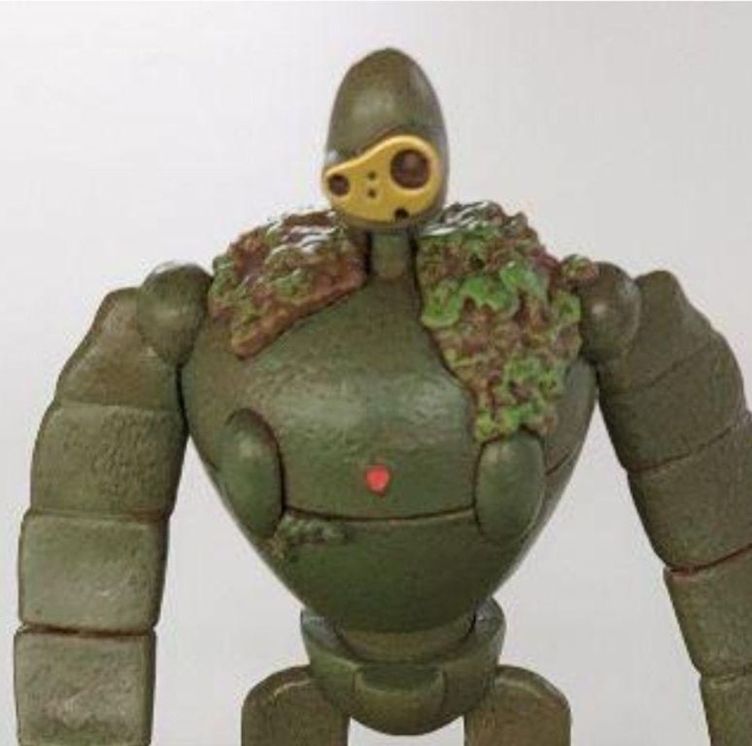 天空の城ラピュタ 園丁ロボット 墓碑に花を供える優しいロボット