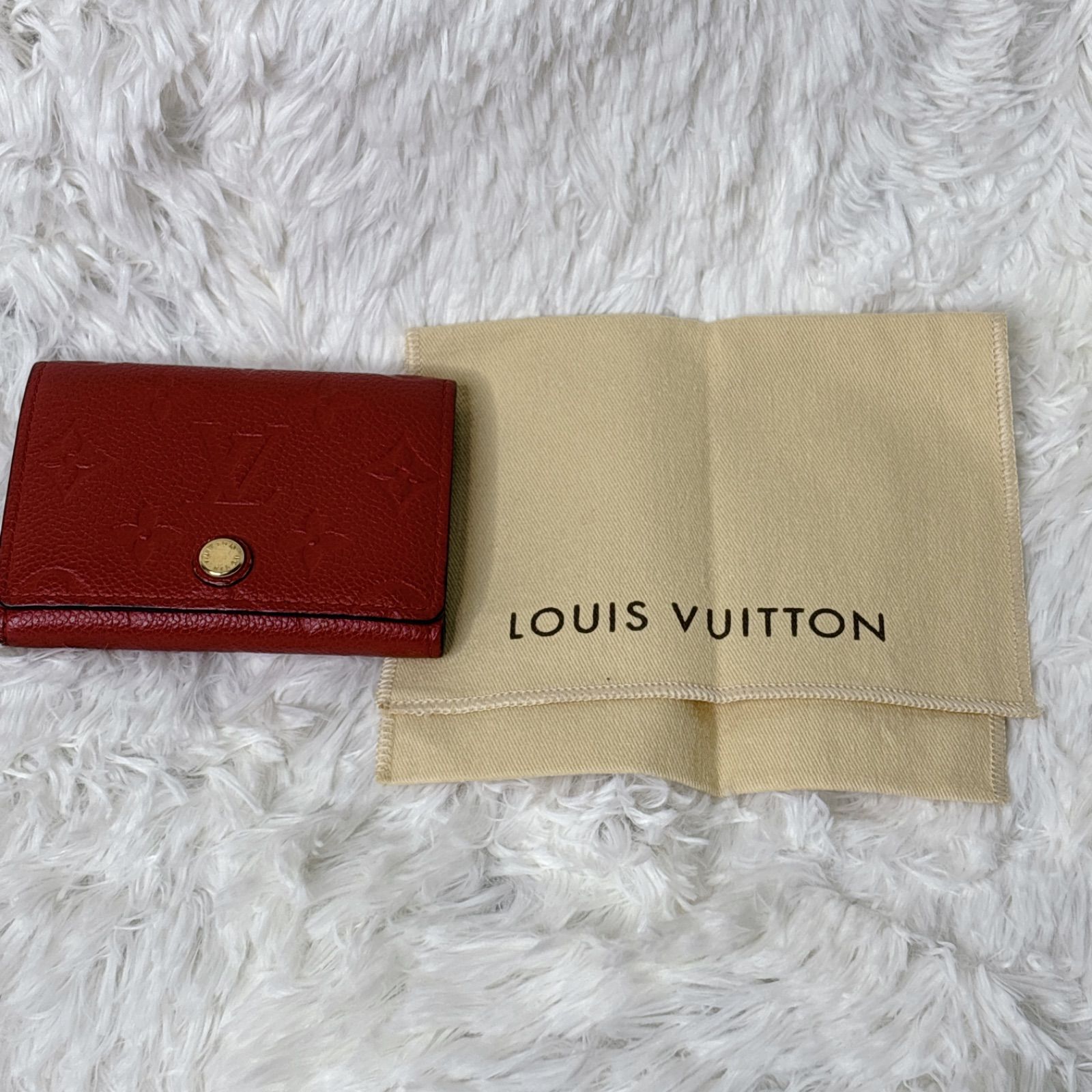 LOUIS VUITTON ルイヴィトン レッド 赤 名刺入れ アンプラント