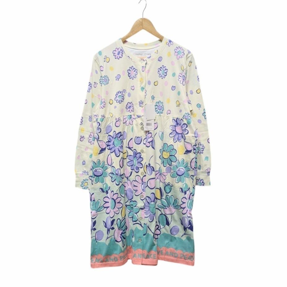 tsumori chisato TSUMORI CHISATO SLEEP ツモリチサト スリープ ワコール UDO-159 ワンピース イエロー系 総柄 サイズ L