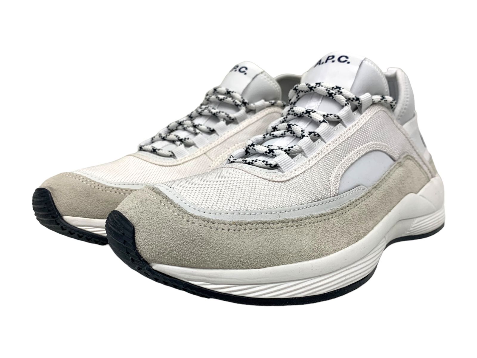 A.P.C. (アーペーセー) ランアラウンド スニーカー Run Around Sneakers PAACT M56084 AAB 41  26.5cm前後 白 ホワイト メンズ /036 - メルカリ