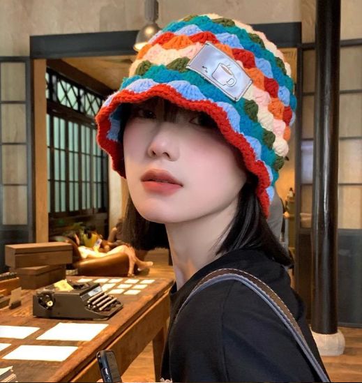 紫外線対策 ニットハット バケットハット クロシェハット ハンドメイド 