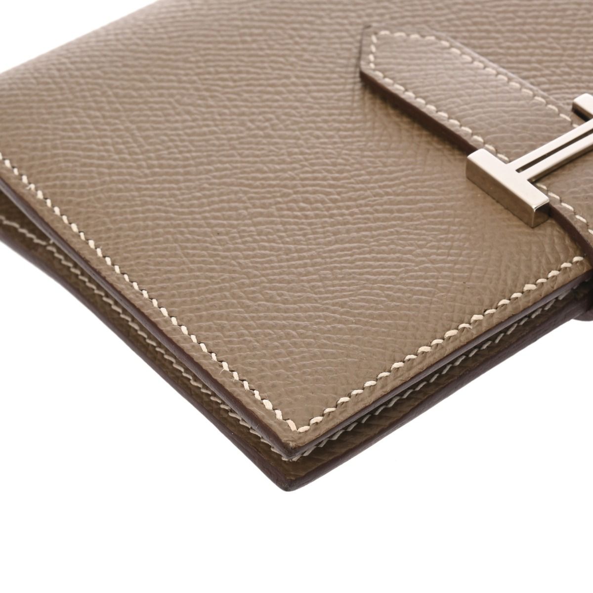 Y【極美品】エルメス ベアンコンパクト ヴォーエプソン Z:2021年 Y【極美品】エルメス ベアンコンパクト ヴォーエプソン Z:2021年