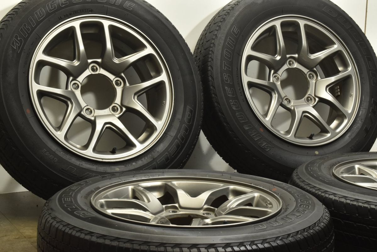 交換用に スズキ JB64 ジムニー 純正 16in 5.5J 22 PCD139.7 ブリヂストン デューラー H T 684II 175 80R16 4本 JB23 JA12 JA11