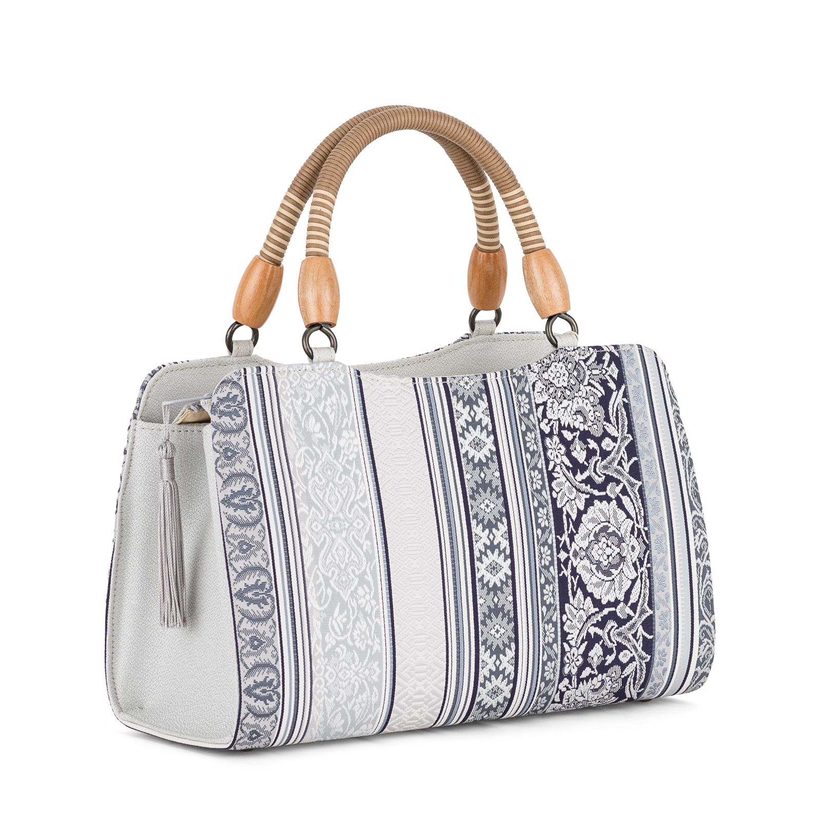 裂き織りバッグ 野崎弘子作 作家 野崎弘子先生作 裂き織り バッグ